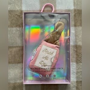 NEW Luxe + Willow 'Rose All Day' Pink Microwavable Heat Pack Aromatherapy